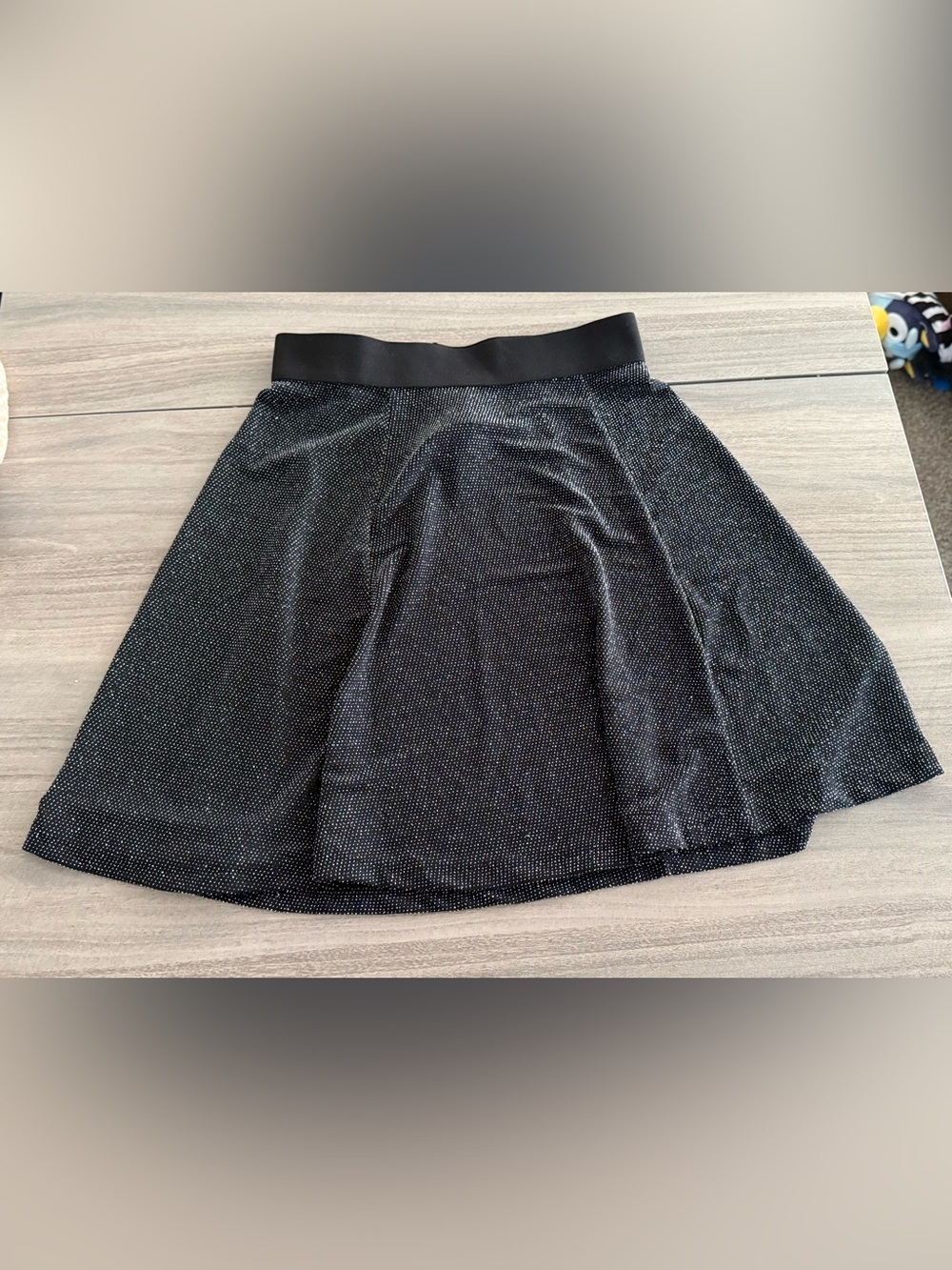 Divided Black Sparkle Skater Skirt